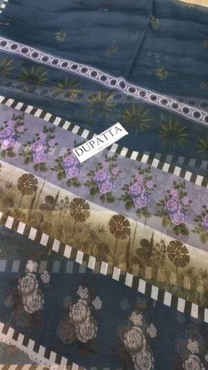 SOBIA NAZIR Heavy Embroidered Daman 3pc Lawn Suit