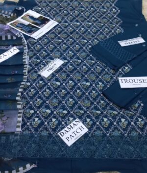 SOBIA NAZIR Heavy Embroidered Daman 3pc Lawn Suit