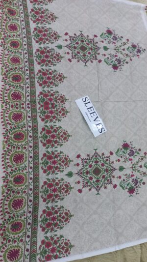 9 (6) JASMINE Lawn Printed Suit With Printed NeckLine 3pc