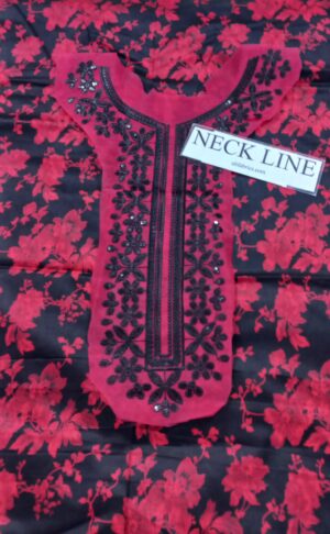 MOHAGNI 3pc Lawn Printed Suit with Patches