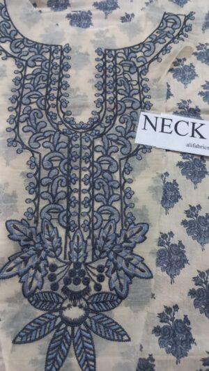 IZNIK Lawn Fabric Printed Daman 3pc Suit