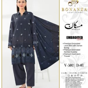 Bonanza Muskan Lawn Collection 2026 3pc Suit