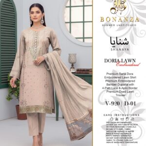 Bonanza - By  شنایا Doria lawn 3pc