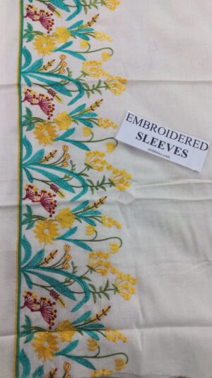 16 (1) A SLING Lawn Embroidered 3pc Suit With Embroidered Trouser