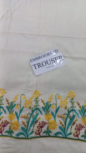 16 (5) A SLING Lawn Embroidered 3pc Suit With Embroidered Trouser