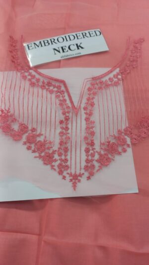 17 (3) ZIVA Lawn Embroidered Patches 3pcs Suit