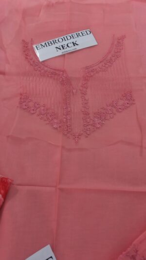 17 (4) ZIVA Lawn Embroidered Patches 3pcs Suit