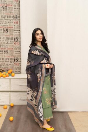 URGE Lawn Lite Embroidered Voil Dupatta 3pcs Suit