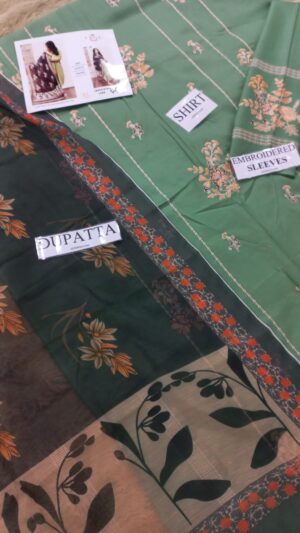 URGE Lawn Lite Embroidered Voil Dupatta 3pcs Suit