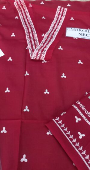 19 (5) URGE Lawn Printed Suit With Embroidered NeckLine 3pcs