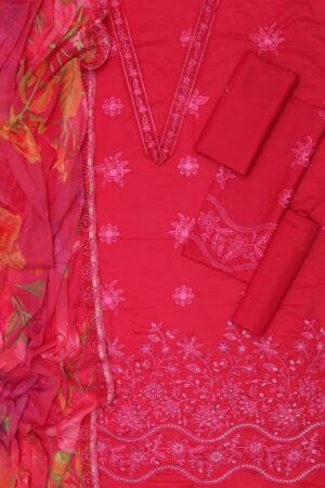 FARASHA Lawn Boring Embroidery 3pc Suit