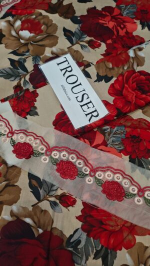 IZNIK Lawn Printed And Embroidery Patches Dress