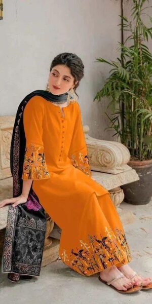 20 A SLING Embroidered Trouser Lawn 3pc Suit