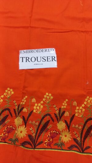 20 (5) A SLING Embroidered Trouser Lawn 3pc Suit
