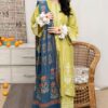 22 (2) URGE Lawn Embroidered 3pc Suit With Embroidered Trouser