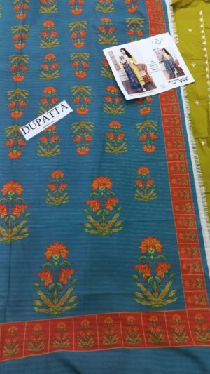 22 (4) URGE Lawn Embroidered 3pc Suit With Embroidered Trouser