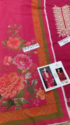 23 (1) URGE Lawn Embroidered Suit Embroidered Daman 3pcs