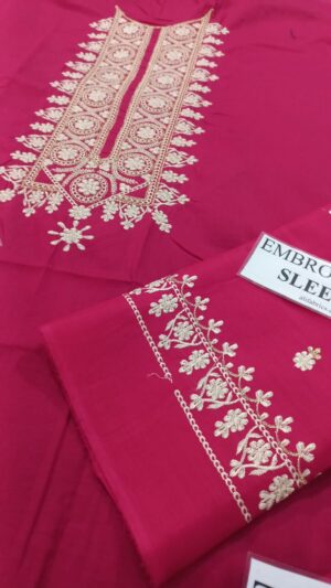 23 (3) URGE Lawn Embroidered Suit Embroidered Daman 3pcs