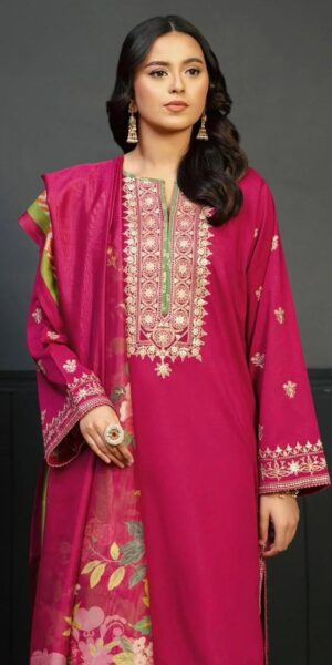 23 URGE Lawn Embroidered Suit Embroidered Daman 3pcs