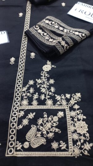 URGE Embroidered Lawn 3pc Suit With Voil Dupatta