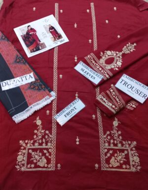 25 (5) URGE Lawn Embroidered Suit With Embroidered Daman