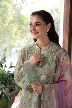 SOBIA NAZIR Lawn Fabric Printed And Embroidered 3pc Suit