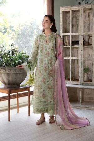 SOBIA NAZIR Lawn Fabric Printed And Embroidered 3pc Suit