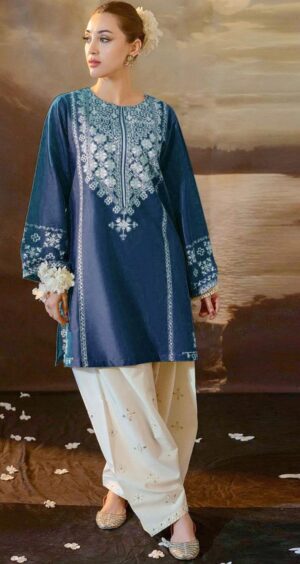 URGE 2pc Lawn Embroidery Suit With Embroidered Necline