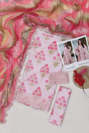 SOBIA NAZIR Lawn Full Heavy Embroidery And Printed 3pc Suit