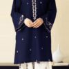 4 PEEZWAN Lawn Emboridered 2pc Suit With Necline Embroidered