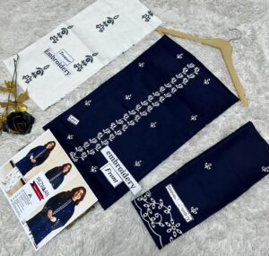 4 (3) PEEZWAN Lawn Emboridered 2pc Suit With Necline Embroidered