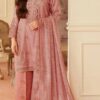 MOHAGNI Lawn Embroidered Dress With Chiffon Ready To Wear Dupatta