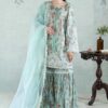 6 (3) MARIA B Lawn Printed And Embroidered Suit 3pc
