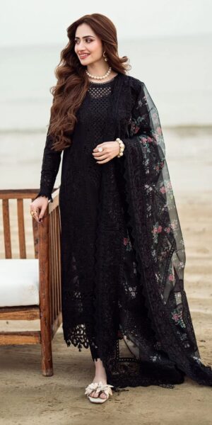 WhatsApp Image 2026-02-03 at 3.38.38 AM (2) Nureh Beautiful Black Suit With Embroidery Patches
