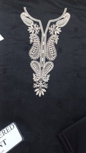 JZAMIN Lawn Embroidered 3pc Suit With Embroidered Bamber Dupatta