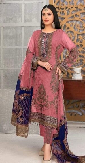 TAWAKKAL Full Heavy Embroidery Cotton Suit With Hand Work