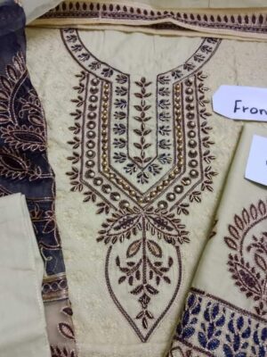 TAWAKKAL Cotton Full Heavy Embroidery Suit With Embroidered Trouser