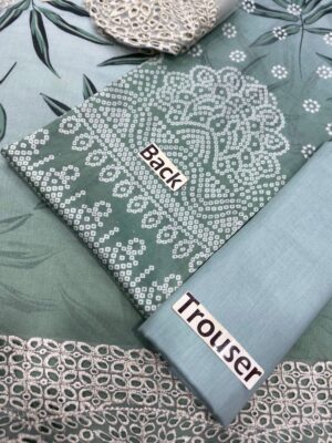 NUREH Lawn Full Heavy Embroidery With Chikankari 3pc Suit