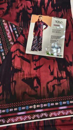 Gul Ahmed Lawn Printed 2-Piece Suit - Purple