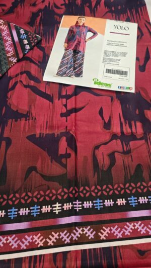 Gul Ahmed Lawn Printed 2-Piece Suit - Purple