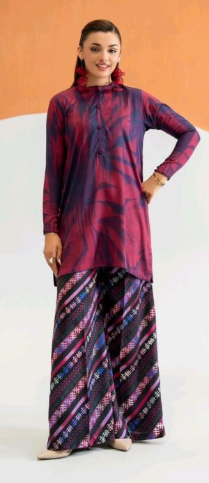 Gul Ahmed Lawn Printed 2-Piece Suit - Purple